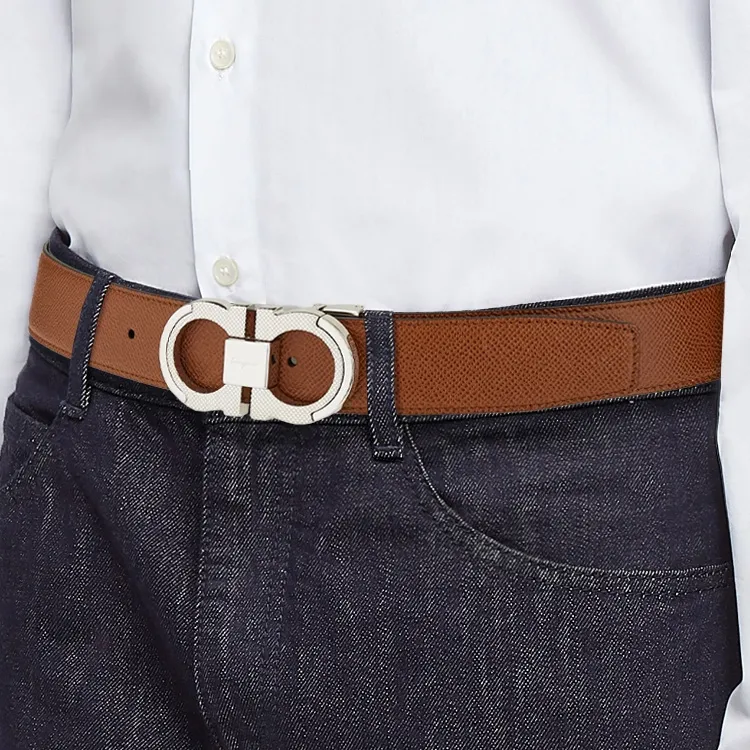 Ferragamo Gancini Buckle Leather Belt-2