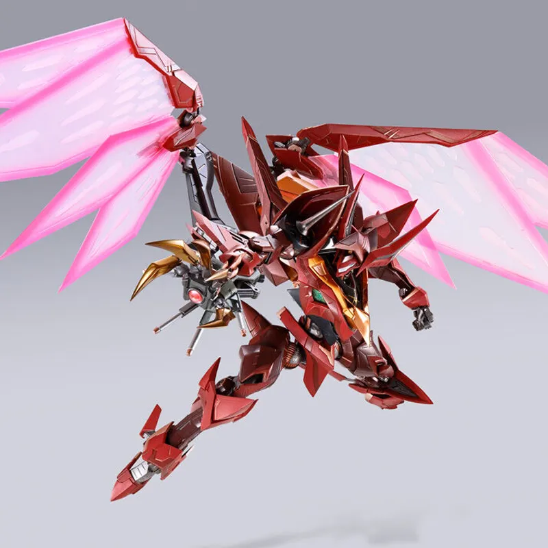 BANDAI METAL BUILD DRAGON SCALE Code Geass R2 Red Lotus Sacred Heaven Eight Point Style 18cm Hobby Model-6