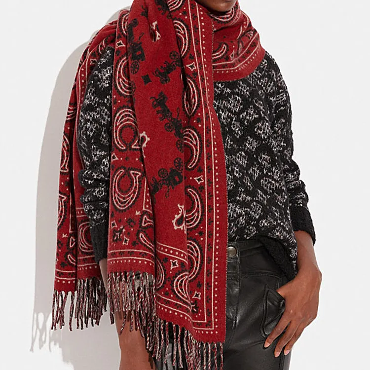 COACH Knit Scarves Unisex-1