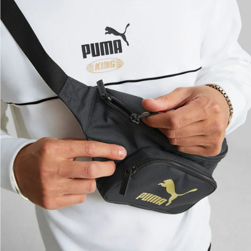 PUMA Fabric Shoulder Bag Crossbody Bag Fanny Pack Regular Unisex Black-2