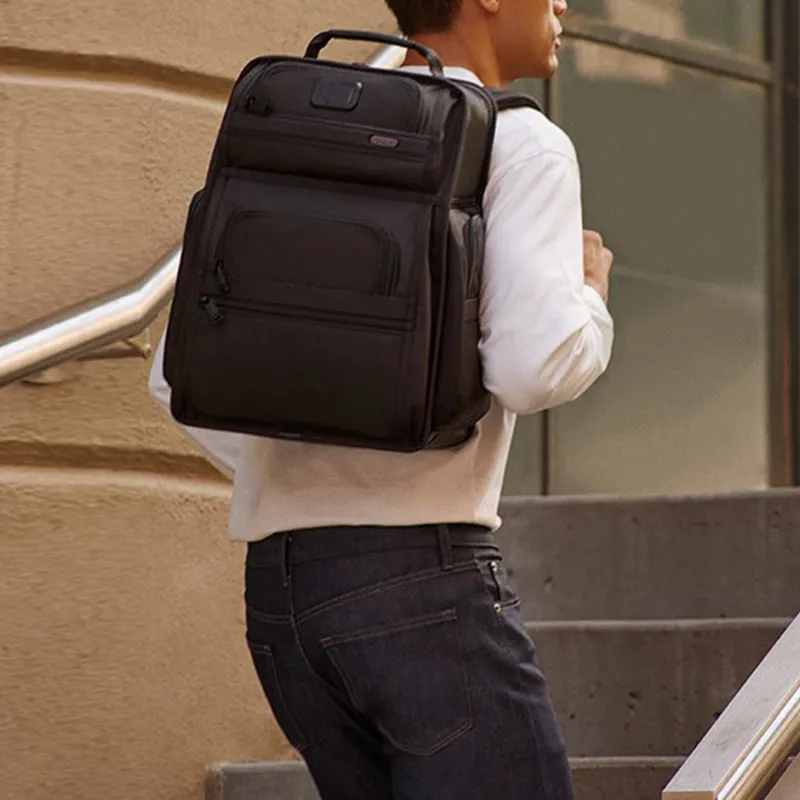 TUMI Alpha 3 Nylon Backpack Men's Black-4