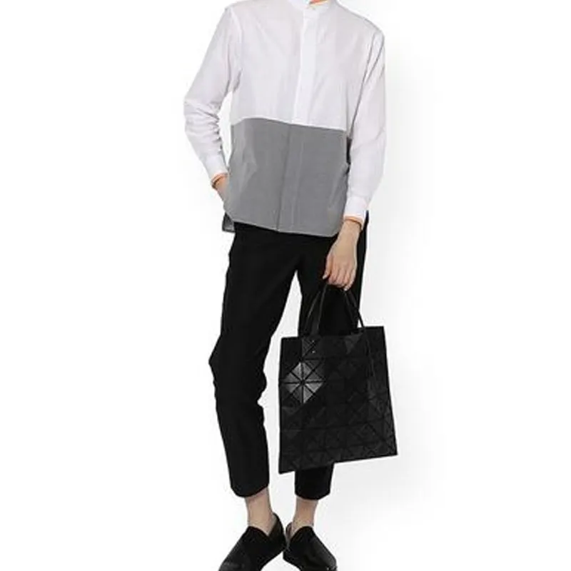 ISSEY MIYAKE Vinyl Chloride Resin Tote Bag Shopping Bag Handbag Shoulder Bag Regular Unisex Black-5