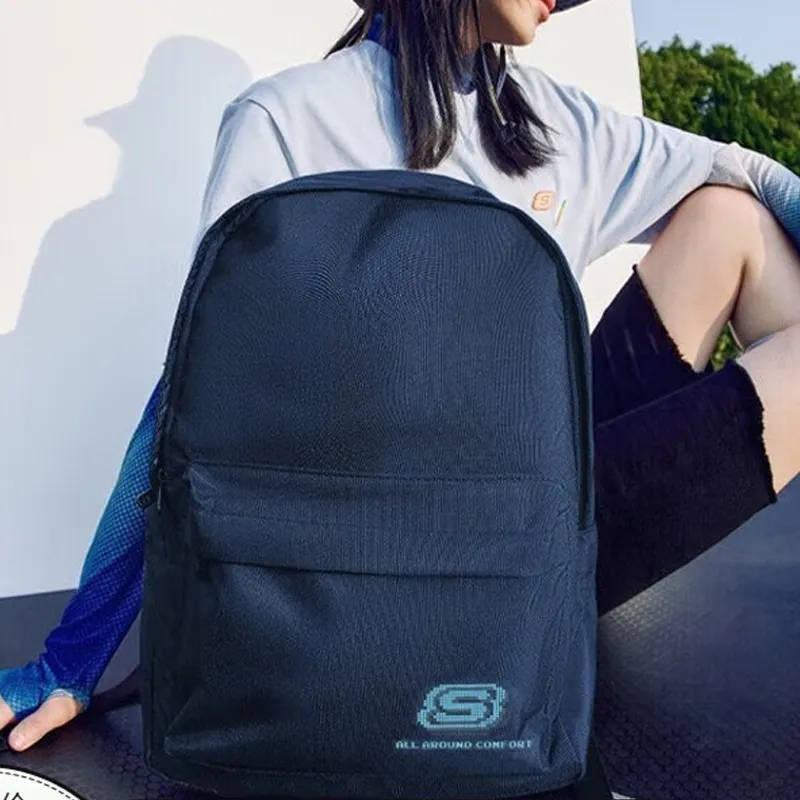 Skechers Fabric Backpack Regular Unisex Navy Blue-4