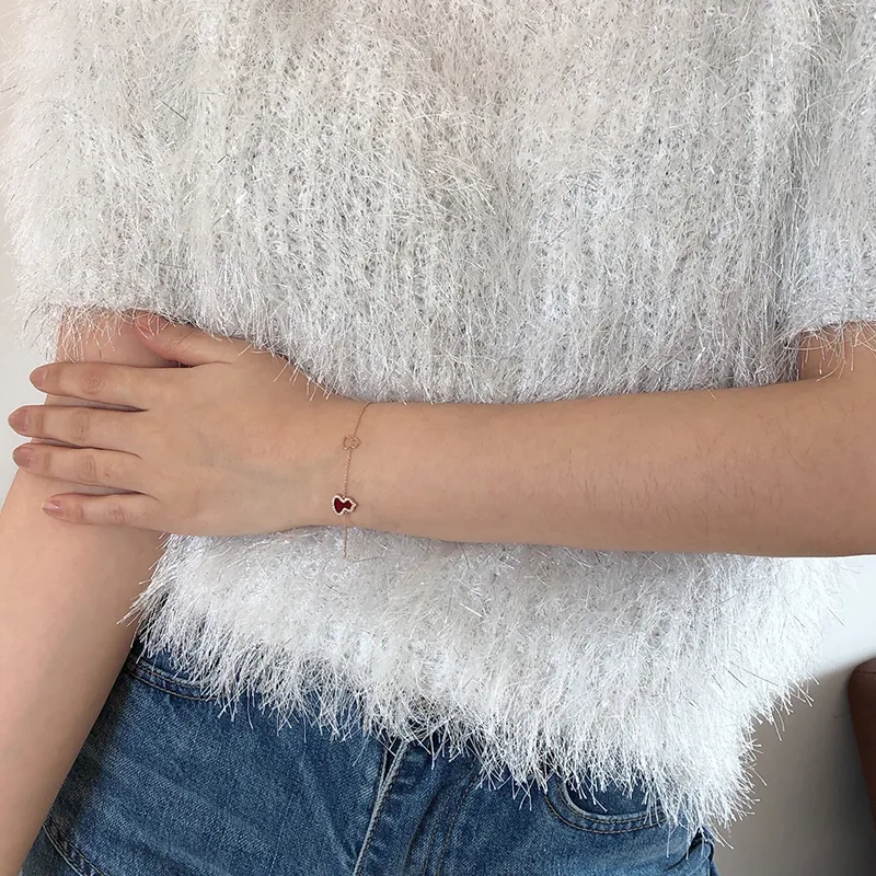 Qeelin Wulu 18K Rose Gold Bracelets Women's Red-2