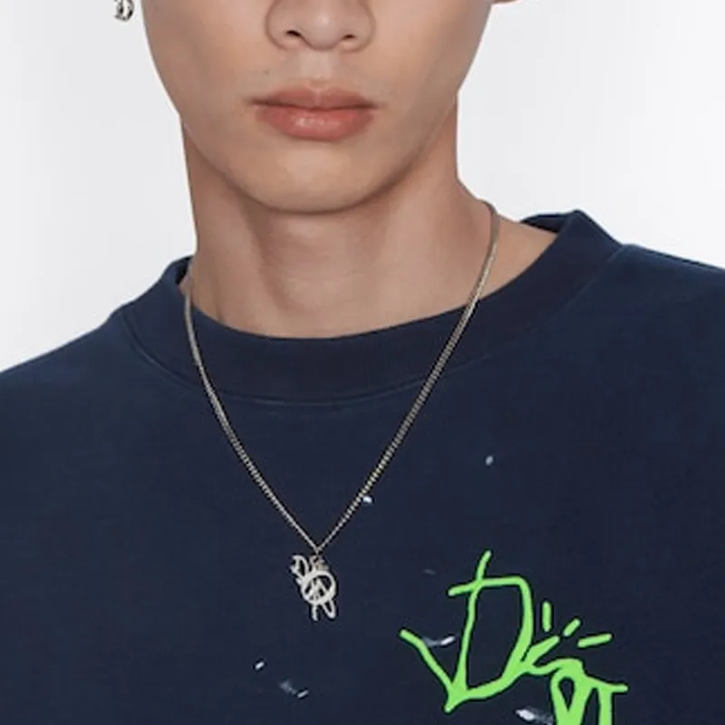 DIOR X Cactus Jack Pendant Necklace-3