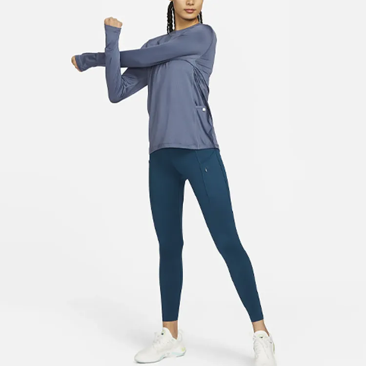 Nike Nike Go SS23 Athletic Trousers Women's Embroidered Straw Blue-2