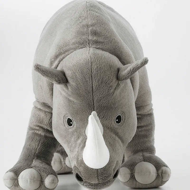 IKEA DJUNGELSKOG Jungsukog Rhinoceros Dolls Plush Doll 60cm Height-2