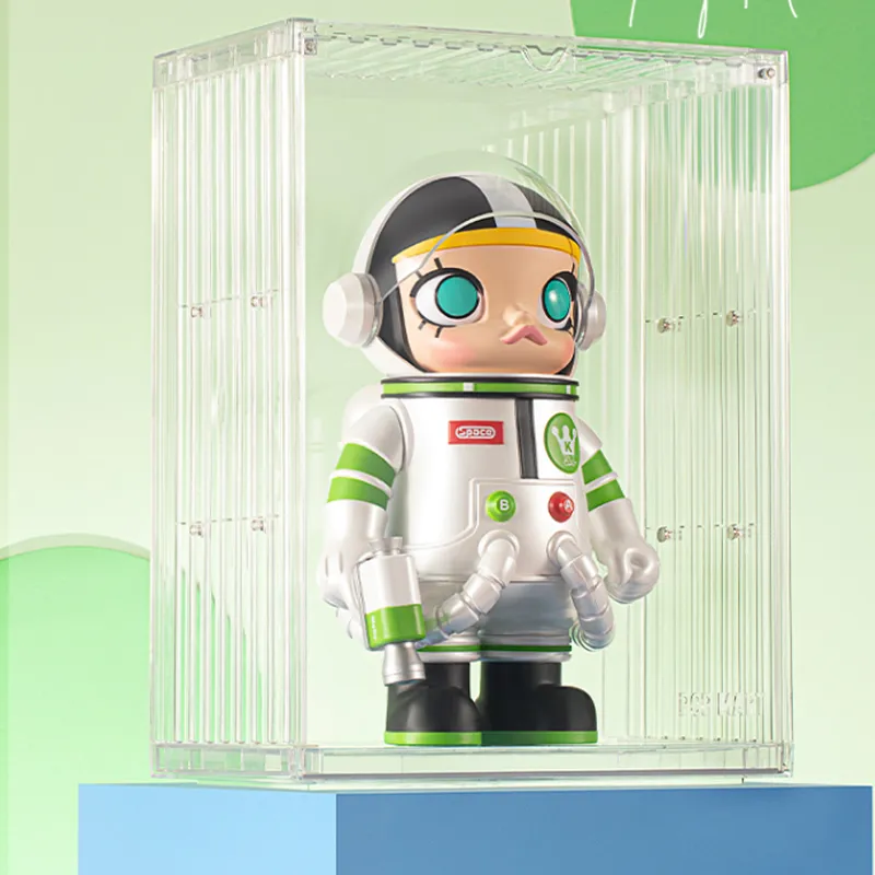 POP MART Bubble Mate IP Container Doll Figure Transparent Display Case 400% Style Model Accessories-1