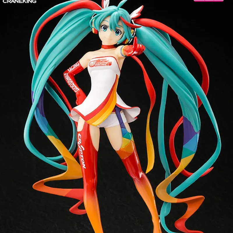 BANPRESTO Hatsune Miku Glass Factory 2016 Racing Miku Scale Figures 18cm-1