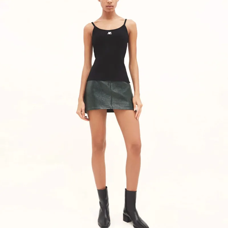COURREGES Reedition Ribbed Tank Top-1