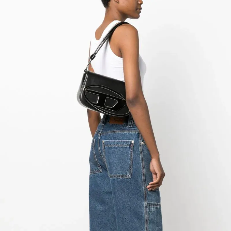 DIESEL Medium 1DR Leather Shoulder Bag-5