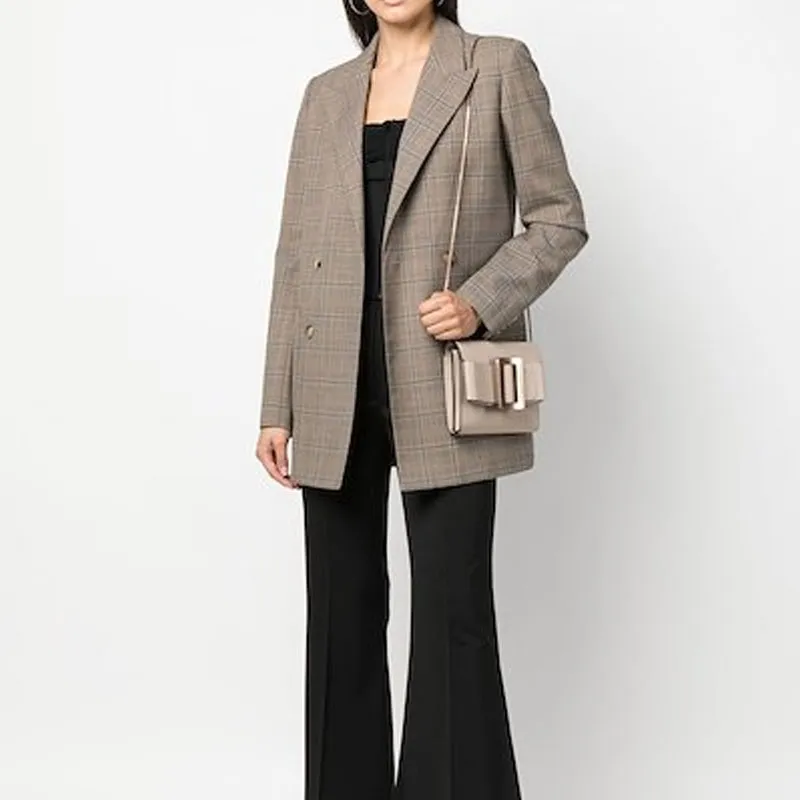 BOYY Calfskin Crossbody Bag Shoulder Bag Women's Beige-4