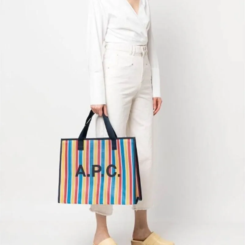 A.P.C Canvas Bag, Handbag Women's Blue-5