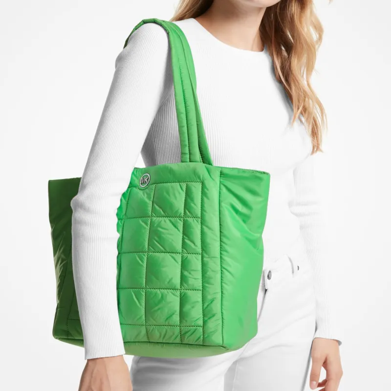 MICHAEL KORS PU Tote Bag, Shopping Bag, Handbag, Shoulder Bag Large Size Women's Green-2