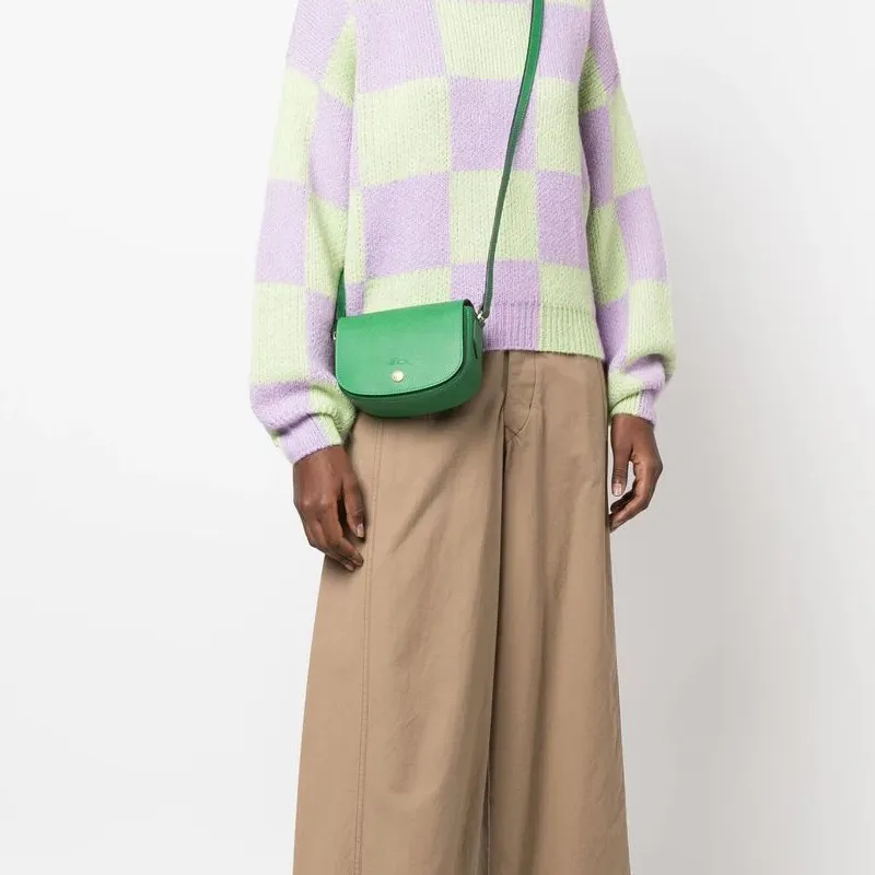 LONGCHAMP Logo Debossed Foldover Top Crossbody Bag-2