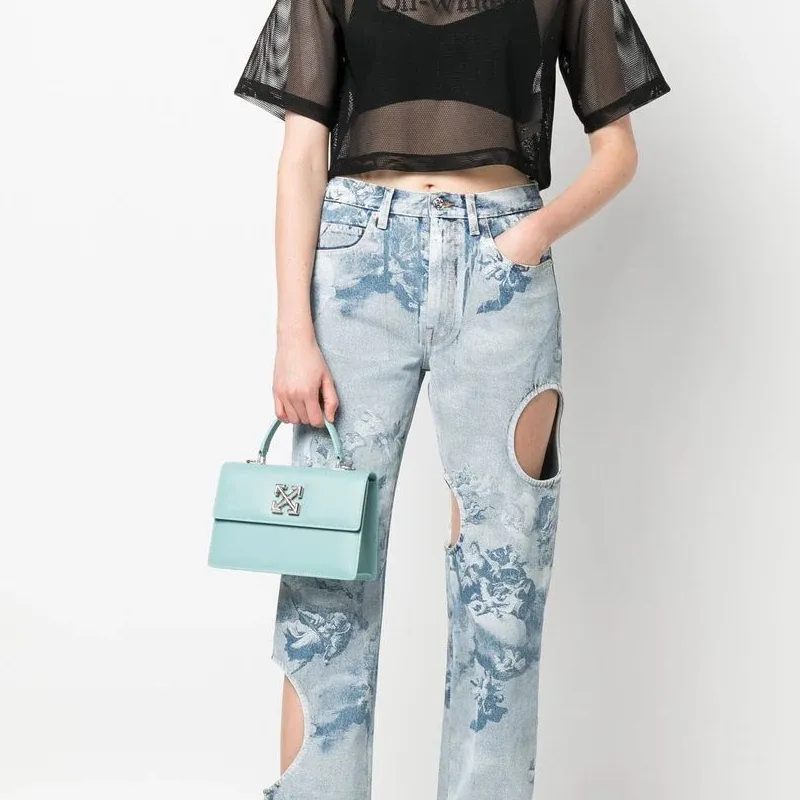 OFF WHITE Jitney 1.4 Top Handle Light Blue-4