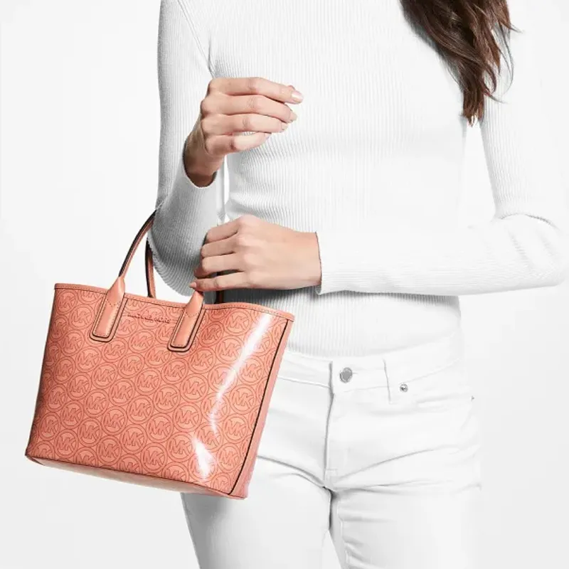 MICHAEL KORS Jodie Leather Tote Bag Shopping Bag Handbag Small Size Women's Cherry Blossom Pink-3