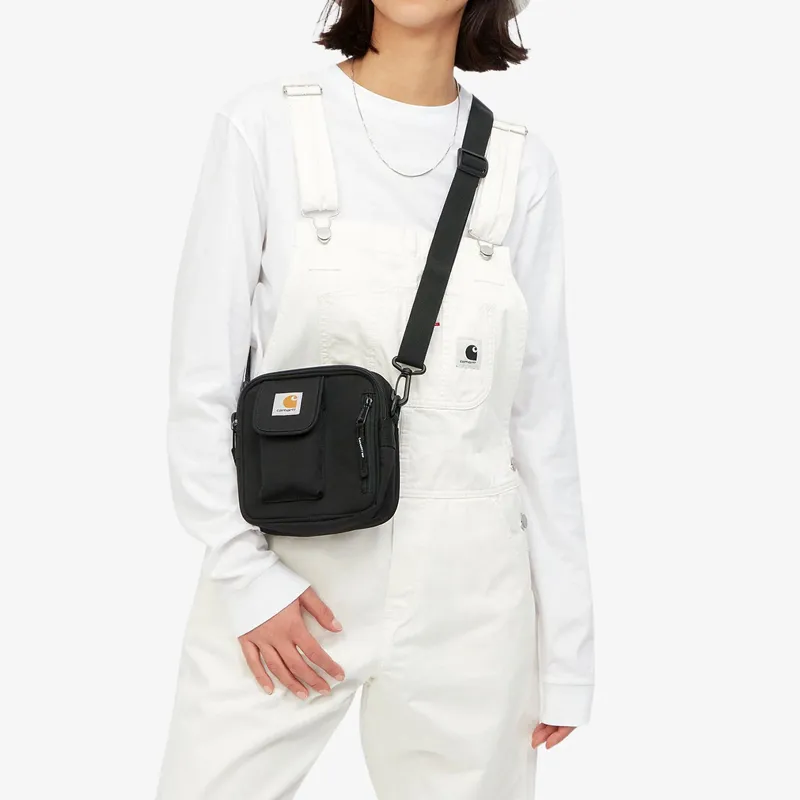 Carhartt WIP Logo Patch Zip Up Messenger Bag-3