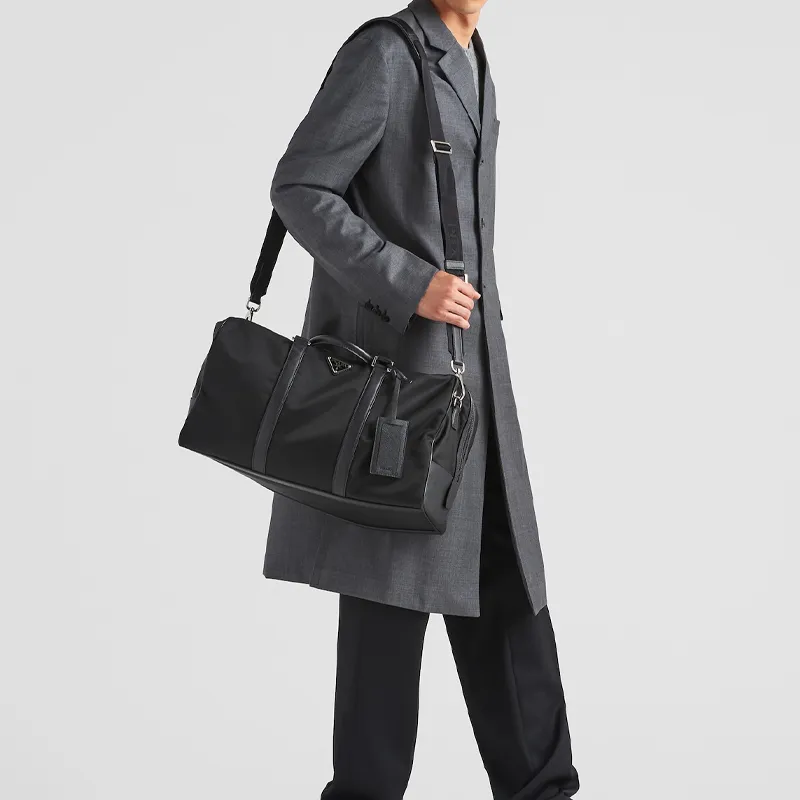 PRADA Re Nylon Fabric With Leather Handbag, Shoulder Bag, Crossbody Bag, Travel Bag Men's-7