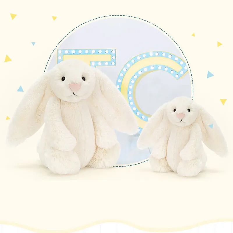 JELLYCAT Bashful Cream Bunny Plush Toy-3