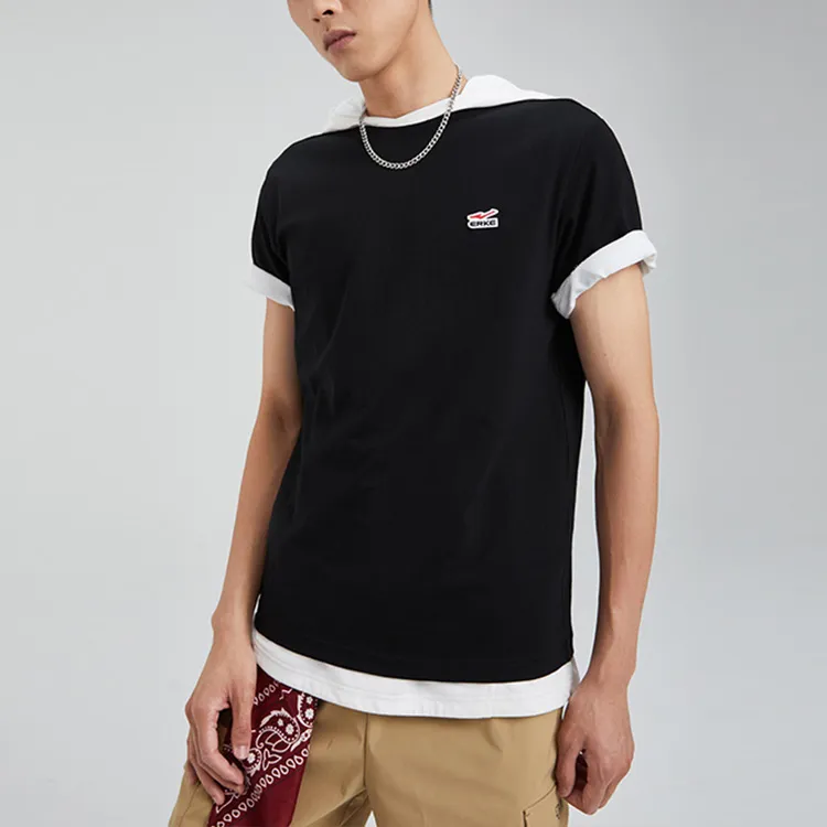 Erke T Shirts Men Jet Black-2