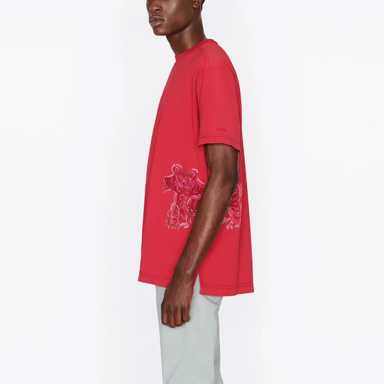 DIOR x Kenny Scharf Collaboration SS22 T-Shirt Men's Red-5