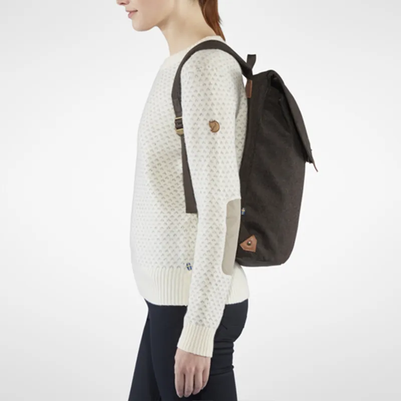 Fjallraven Recycled Wool Backpack Regular Unisex Brown-4