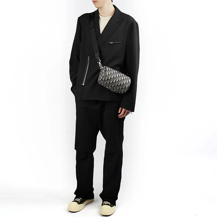 DIOR Oblique Embroidery Messenger Bag, Shoulder Bag, Crossbody Bag Men's-5