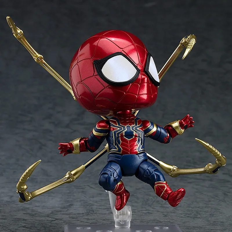 GSC Spider Man Nendoroid No. 1037 The Avengers Infinity War Infinity Edition Chibi Figures 10cm-2
