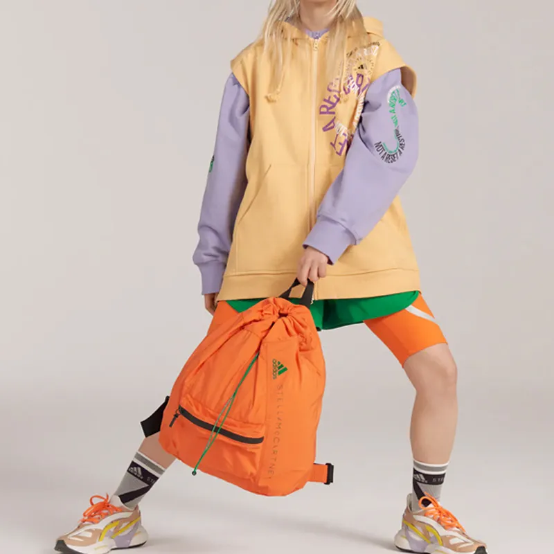 Adidas Recycled Polyester Backpack Regular Women's Semi Impact Orange/Black/Green-5