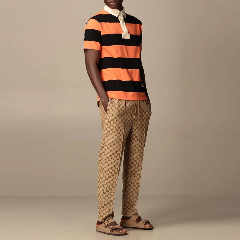 GUCCI Polo Shirts Men Orange-3