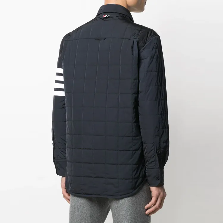 THOM BROWNE 4 Bar Stripe Shirt Jacket-4