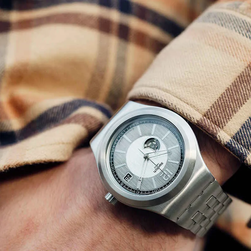 SWATCH Unisex 42mm Gray Watch YIS433G-3