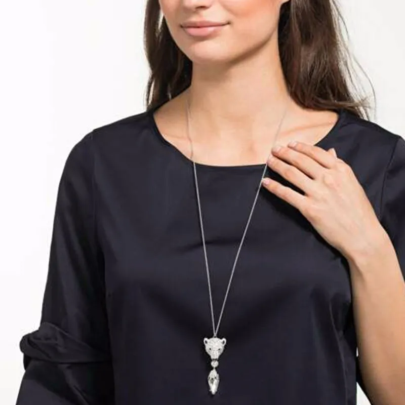 Swarovski Polar Bestiary Necklaces Women's White-2