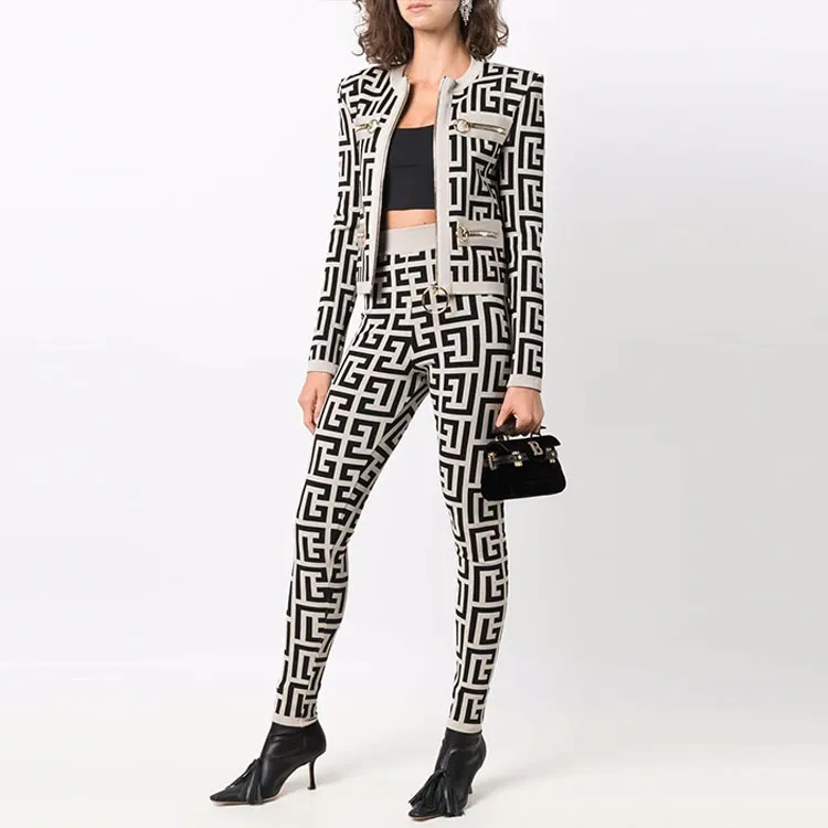 Rossignol X BALMAIN Leggings Women's Black/White-2