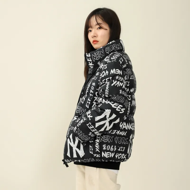 MLB Down Jacket Winter Cropped Unisex Black-5