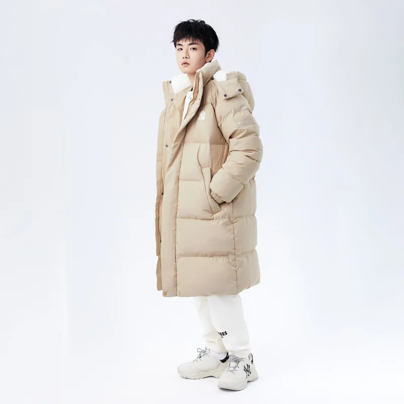 MLB Down Jacket Winter Long Unisex Khaki-4
