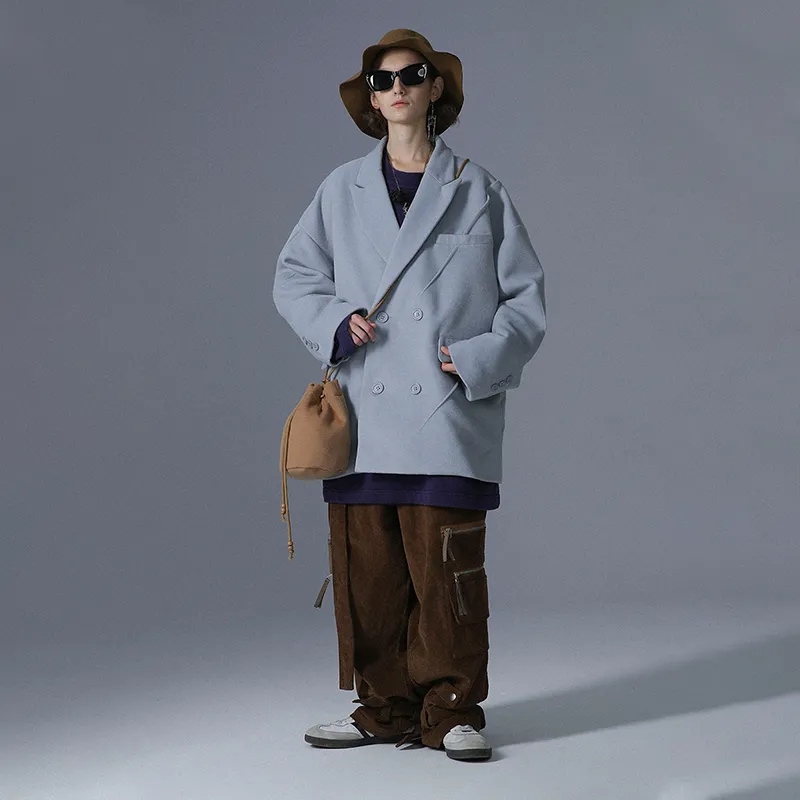 UNVESNO Cargo Pants Thickened Casual Pants Unisex-2