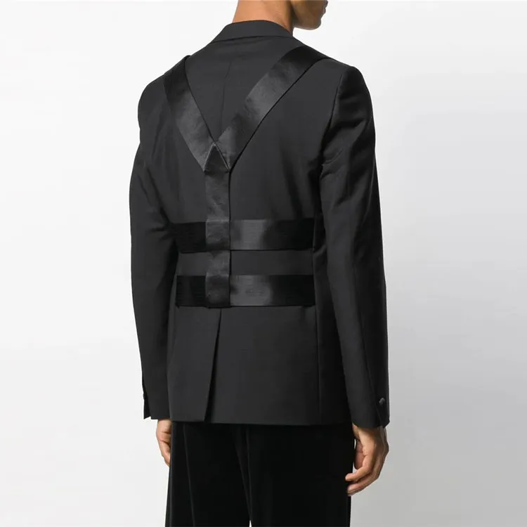VERSACE VERSACE Business Suits Coats Men's Black-4
