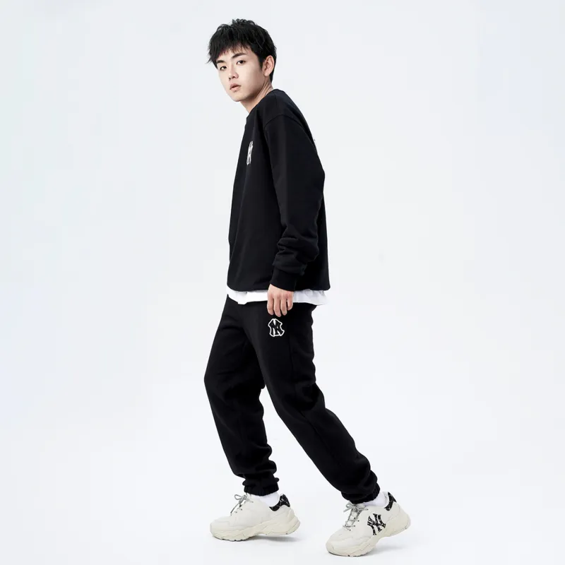 MLB New York Yankees Knitted Sweatpants Unisex Black-3