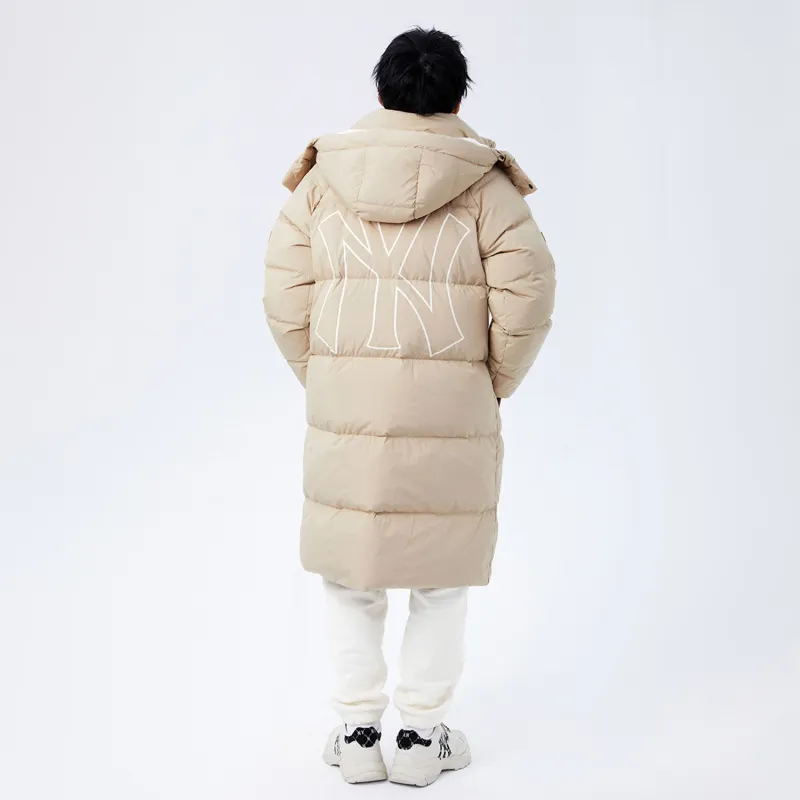 MLB Down Jacket Winter Long Unisex Khaki-3