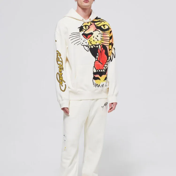 Ed Hardy Sweatshirts Men Ivory White-3