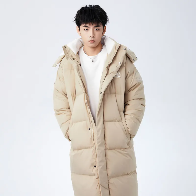 MLB Down Jacket Winter Long Unisex Khaki-5