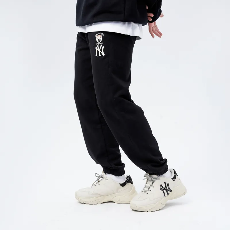 MLB New York Yankees Knitted Sweatpants Unisex Black-4