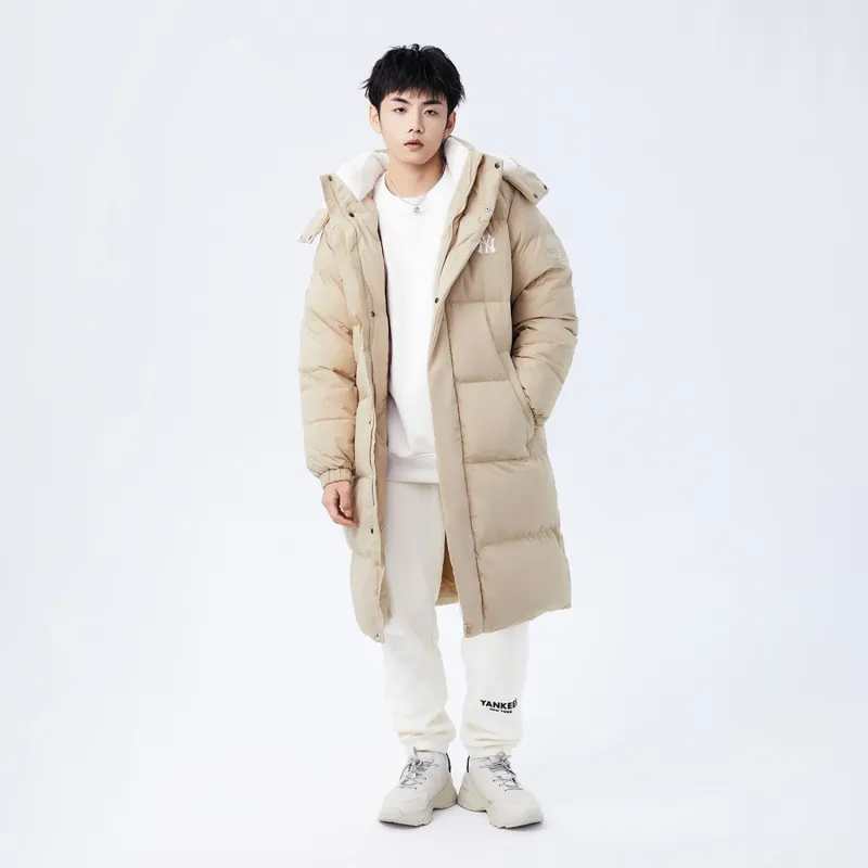 MLB Down Jacket Winter Long Unisex Khaki-2
