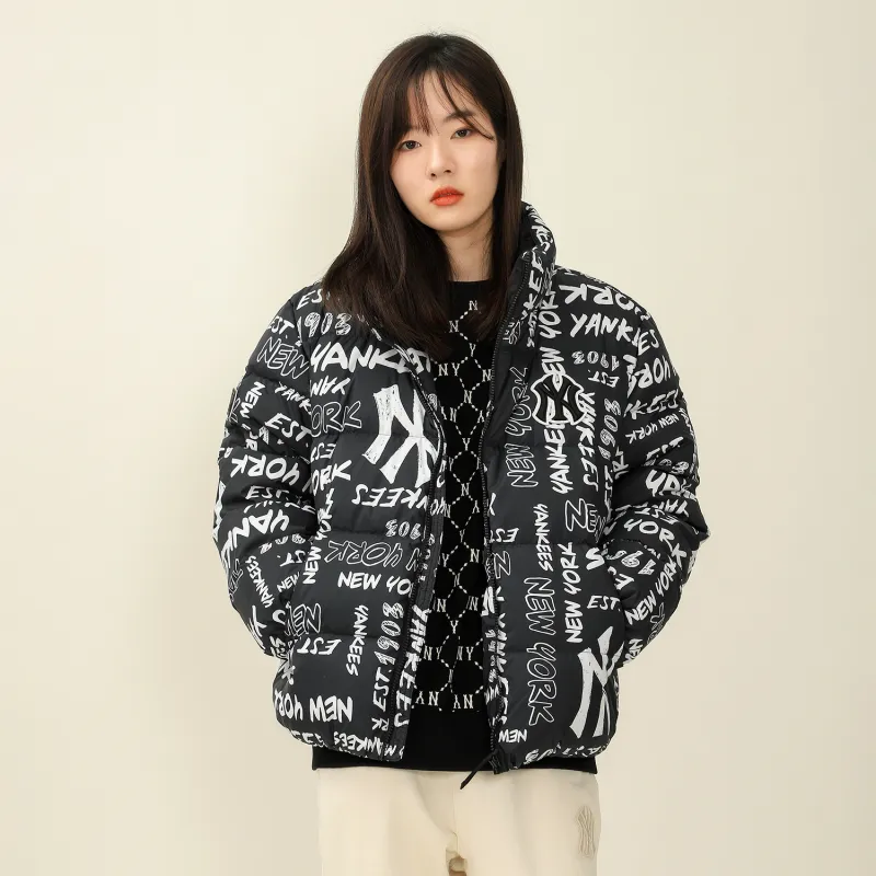 MLB Down Jacket Winter Cropped Unisex Black-2