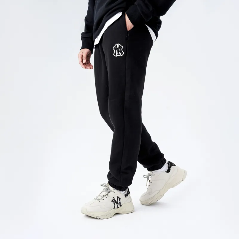 MLB New York Yankees Knitted Sweatpants Unisex Black-8