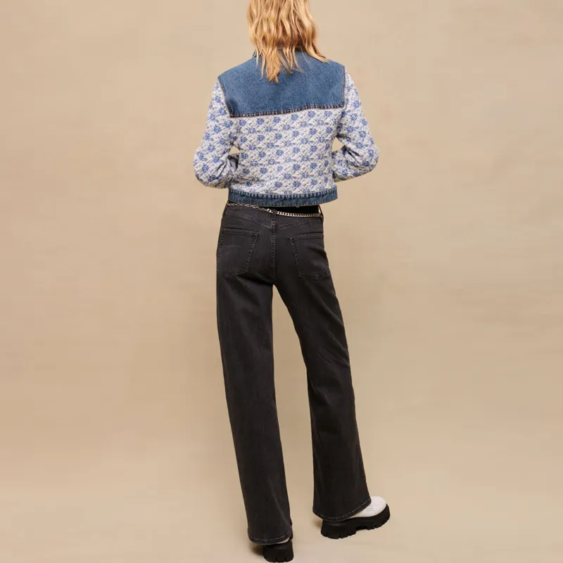 Maje Denim Jackets Women's Blue-2