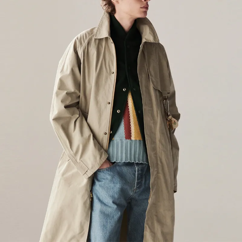 AIME LEON DORE Trench Coats Men Khaki-1