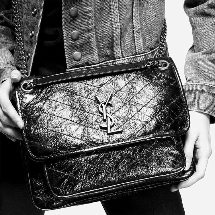 Saint laurent crinkled bag sale